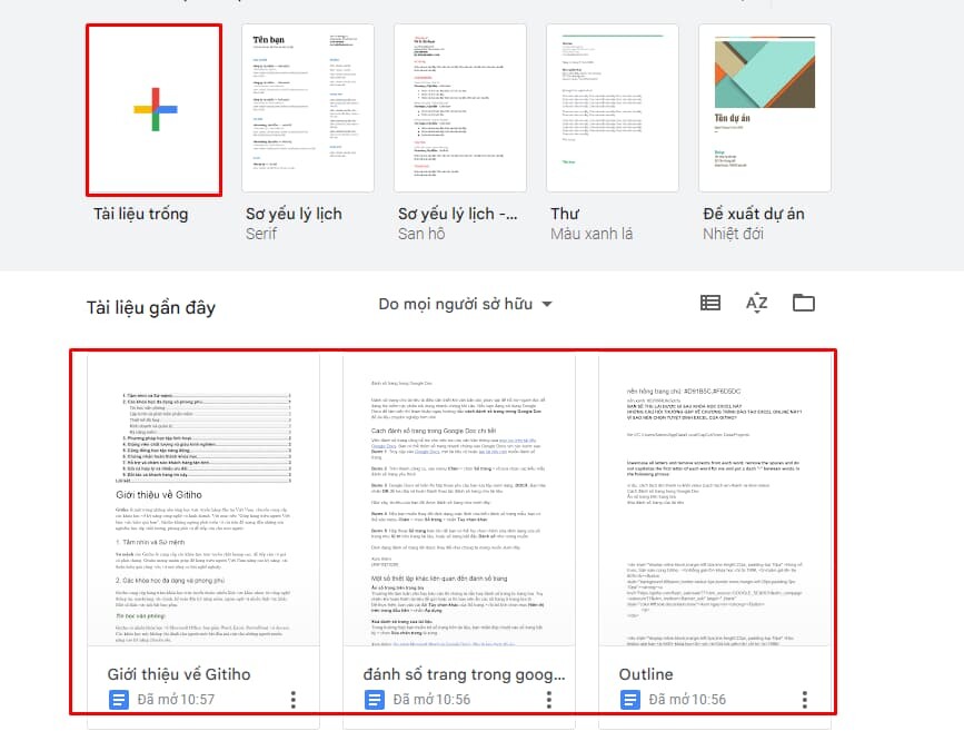 Cách đánh số trang trong Google Doc 2