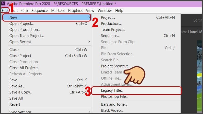 Cách làm chữ chạy trên Adobe Premiere 2