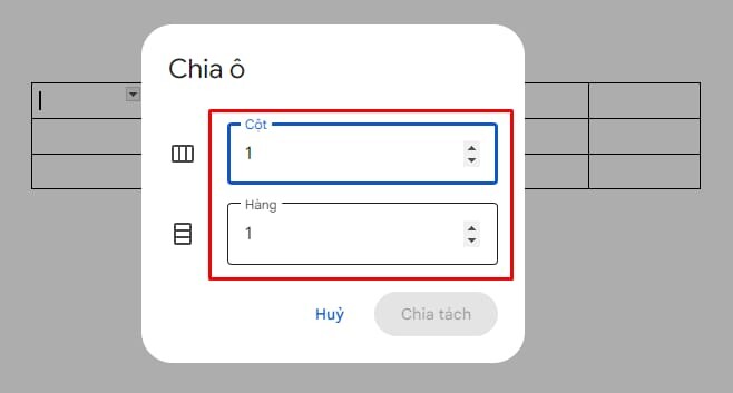 Cấu trúc lại hàng/ cột trong bảng 3