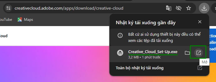 Cài đặt Adobe creative cloud về máy tính 3