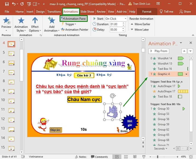 Chèn tiếng vỗ tay vào Powerpoint cho icon 1