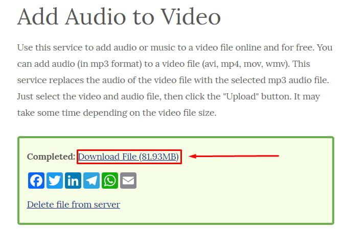 Ghép nhạc vào video bằng Add Audio to Video bước 4