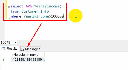 Hàm AVG để tính trung bình trong SQL 3