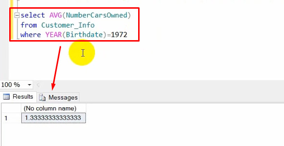 Hàm AVG để tính trung bình trong SQL 4