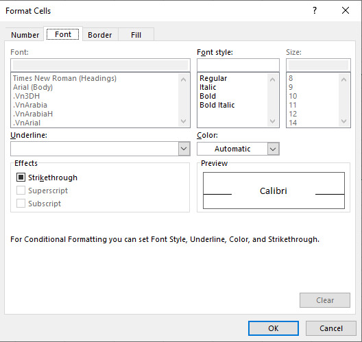 Hướng dẫn cách tô màu xen kẽ trong Excel 4