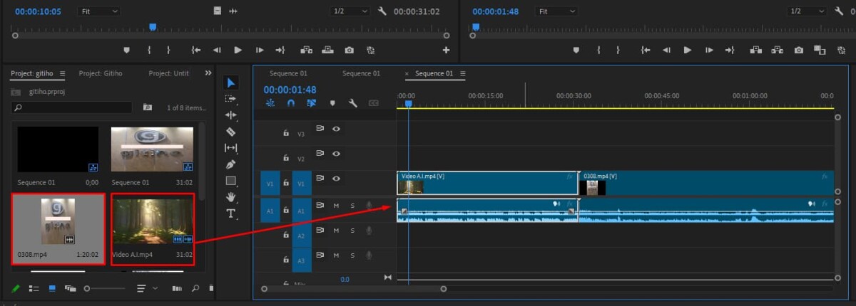 Hướng dẫn ghép video bằng Adobe Premiere 1