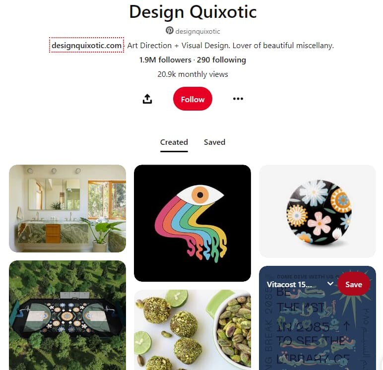 Pinterest của Design Quixotic