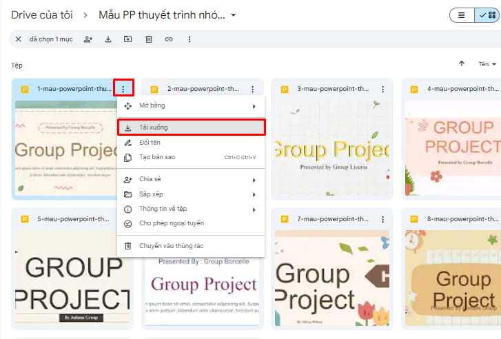 tải mẫu powerpoint thuyết trình nhóm