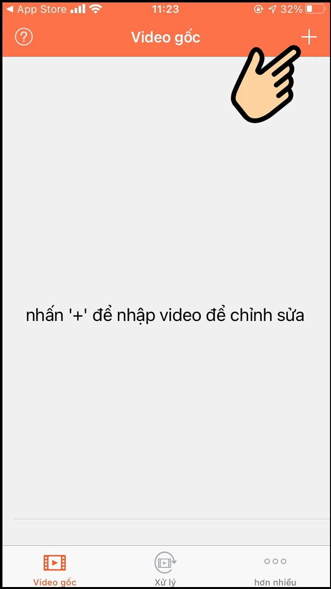 Tải video muốn xóa logo Capcut lên Video Eraser