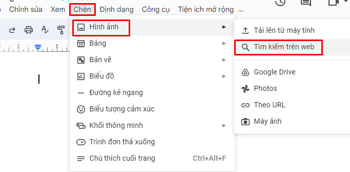 Tạo khung tài liệu googel docs bằng hình ảnh 1