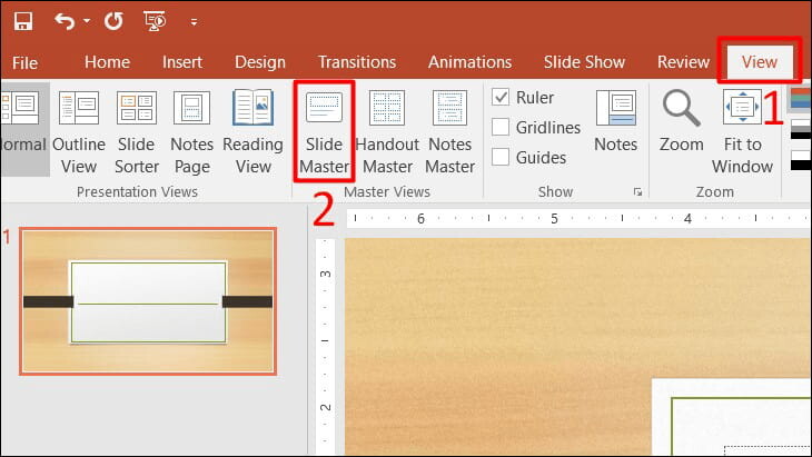 Tạo slide Master trong Powerpoint