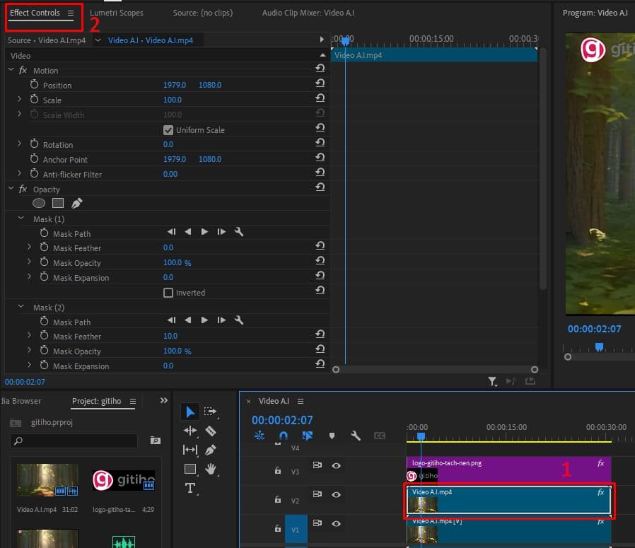 Cách che mặt trong Premiere Pro 4