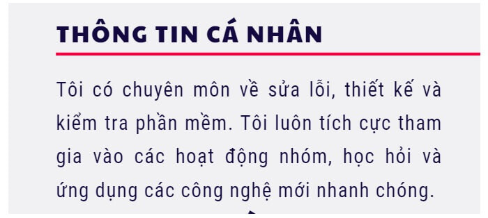 Viết Giới thiệu bản thân cho người chưa có kinh nghiệm