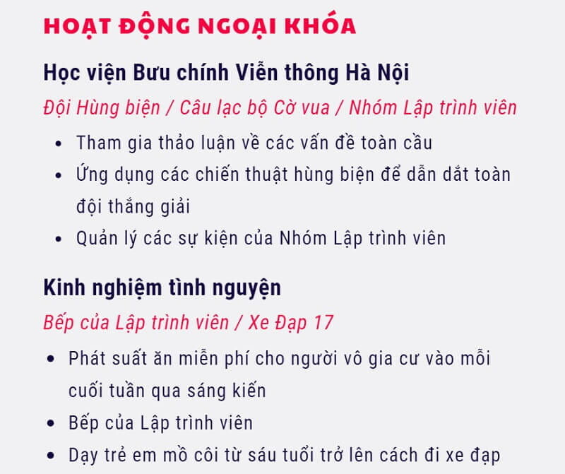 Viết Hoạt động cho người chưa có kinh nghiệm