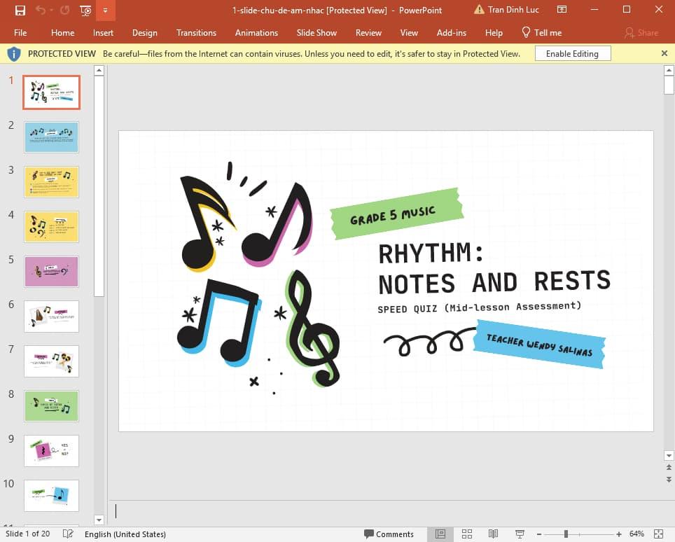 mẫu slide chủ đề âm nhạc 1
