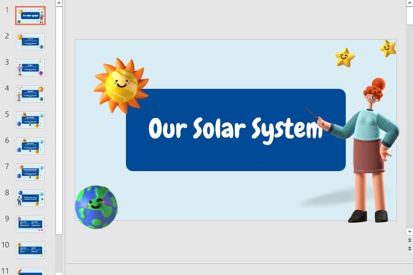 Bộ sưu tập 40+ slide và hình nền Powerpoint vũ trụ huyền bí