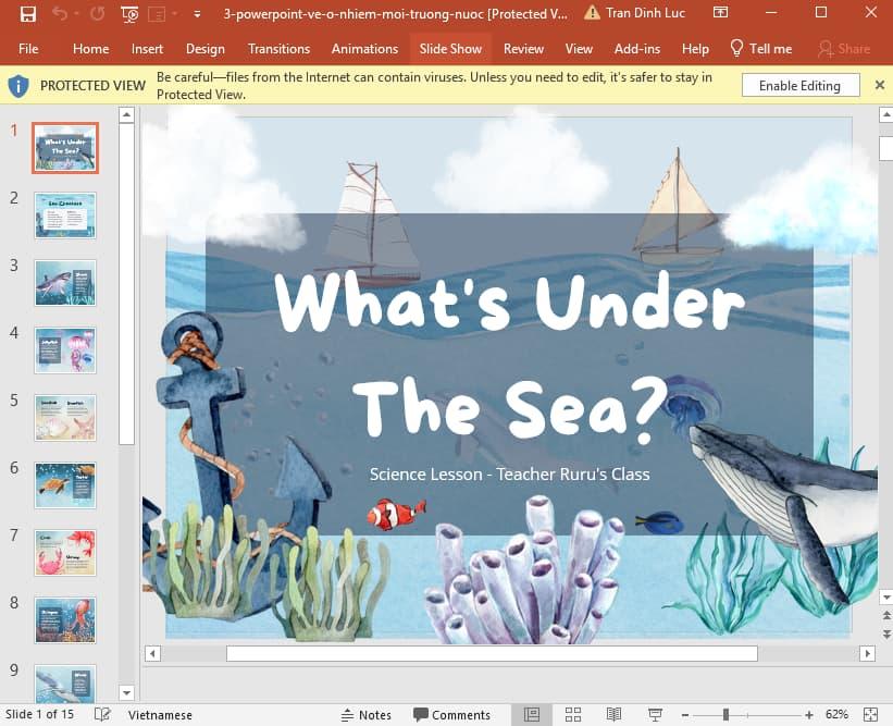 Powerpoint về ô nhiễm môi trường nước 3
