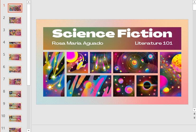 Bộ sưu tập 40+ slide và hình nền Powerpoint vũ trụ huyền bí