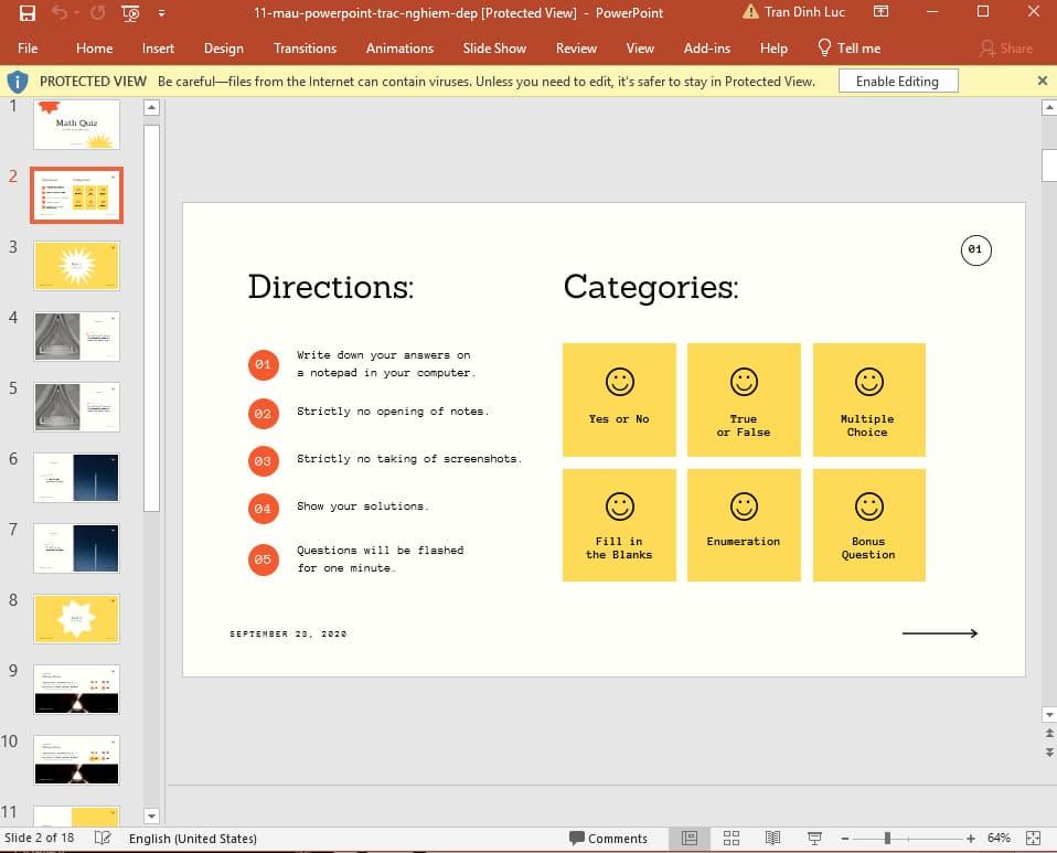 mẫu Powerpoint trắc nghiệm đẹp 24