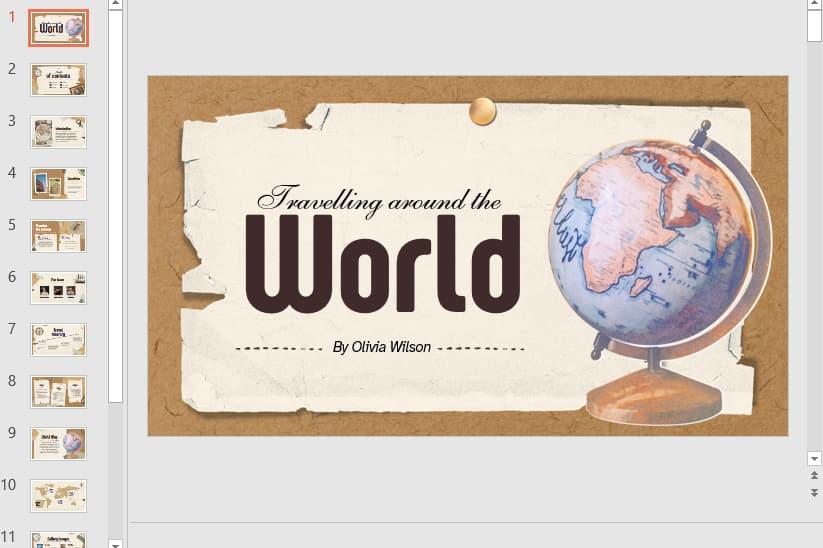 mẫu powerpoint du lịch 12