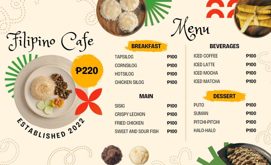 menu bằng powerpoint ngang 2