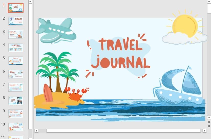 mẫu powerpoint du lịch 13