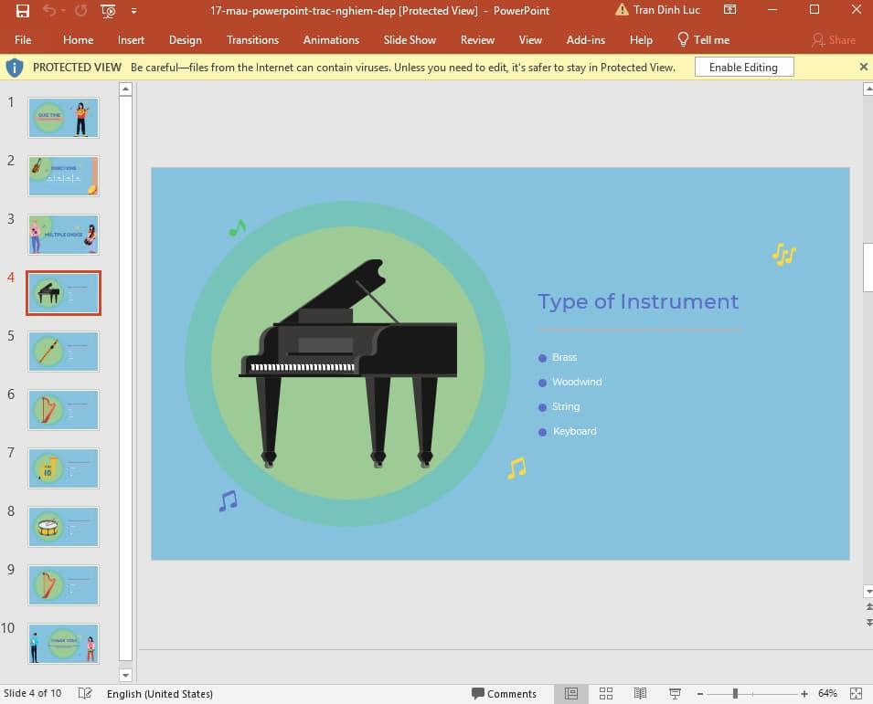 mẫu Powerpoint trắc nghiệm đẹp 17