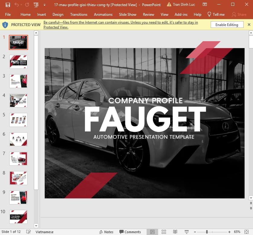 mẫu profile công ty bằng Powerpoint 17