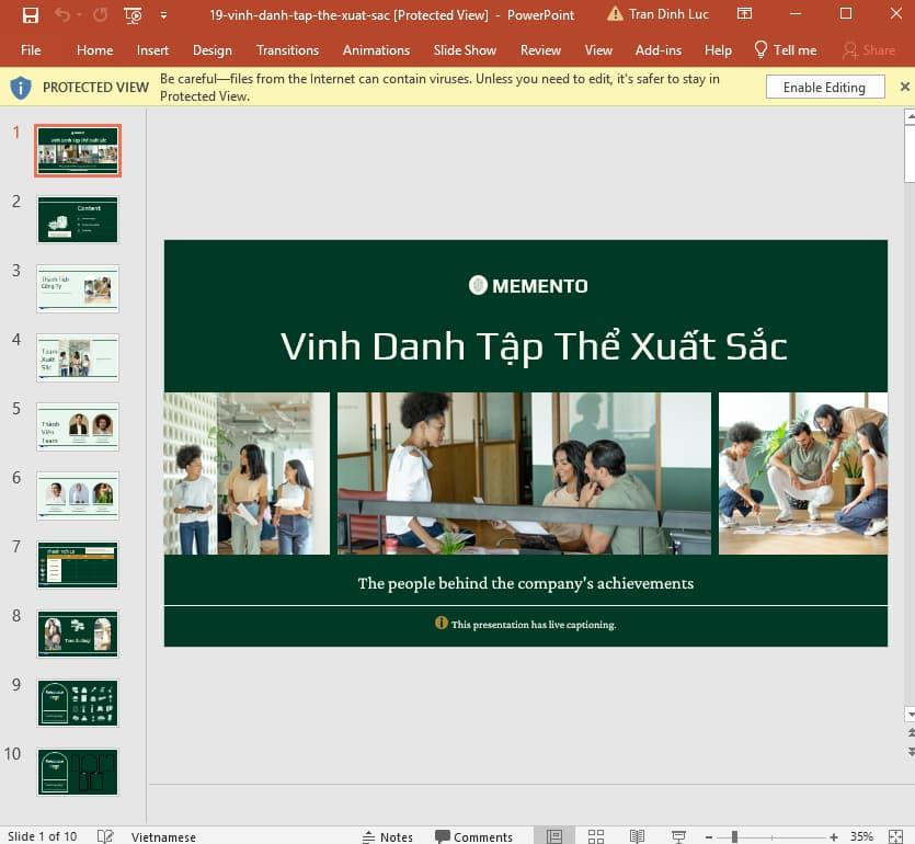 mẫu slide vinh danh cá nhân 19