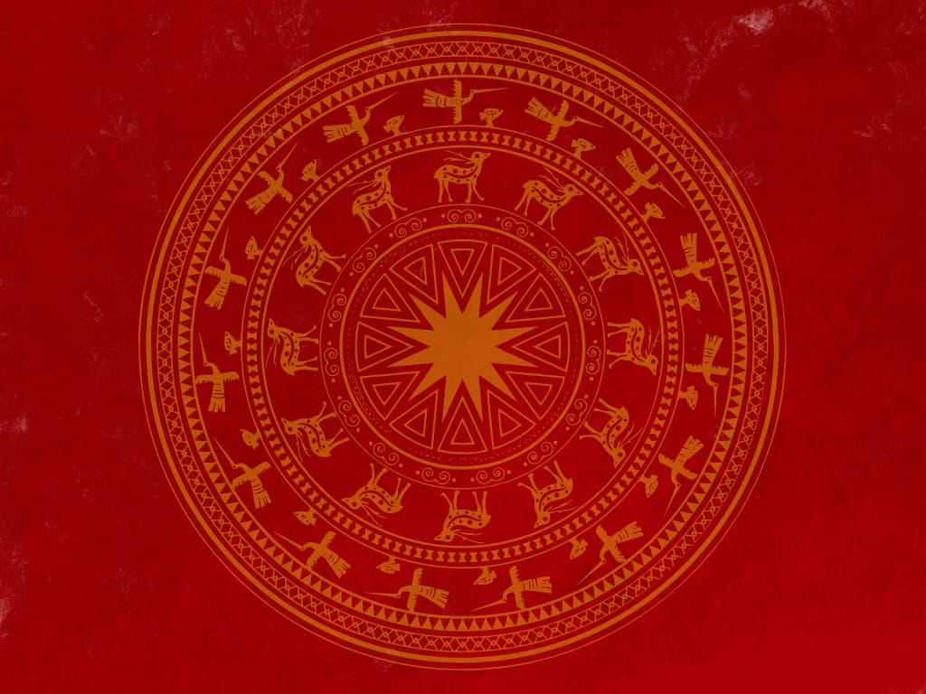 phông nền powerpoint trống đồng 14