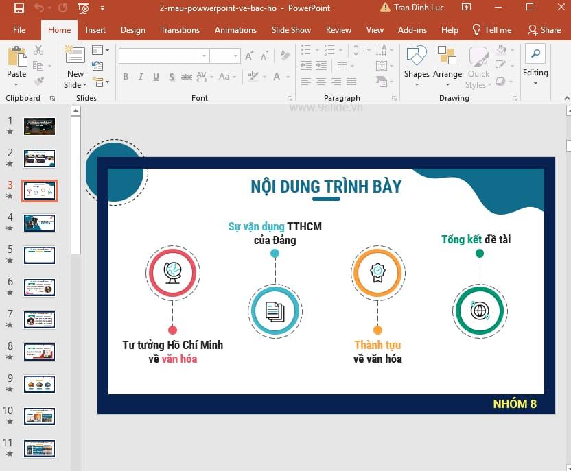 mẫu Powerpoint về Bác Hồ 2