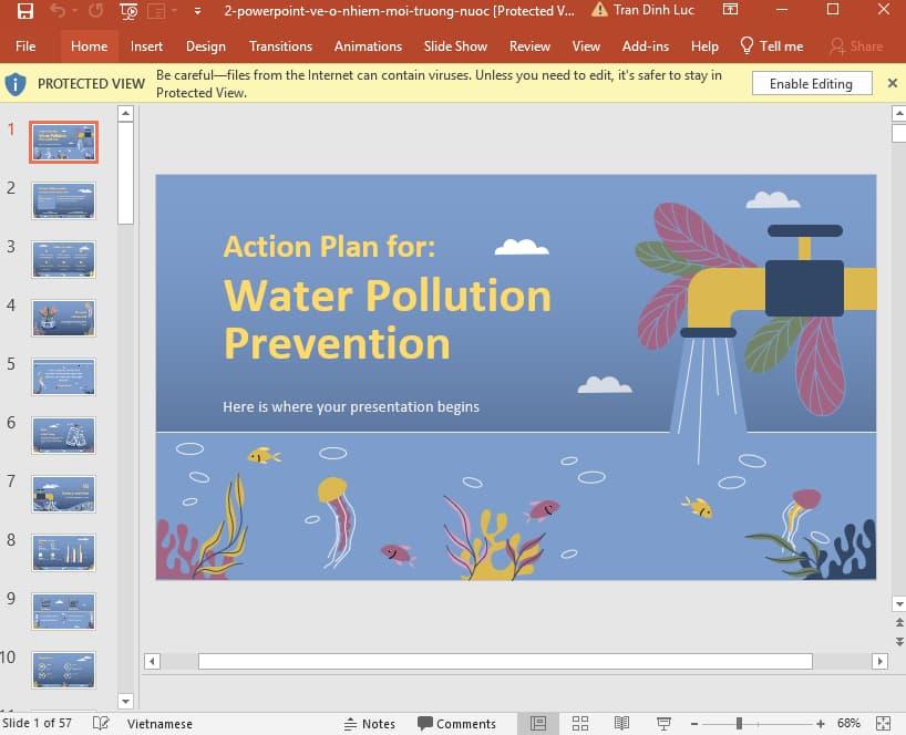 Powerpoint về ô nhiễm môi trường nước 2