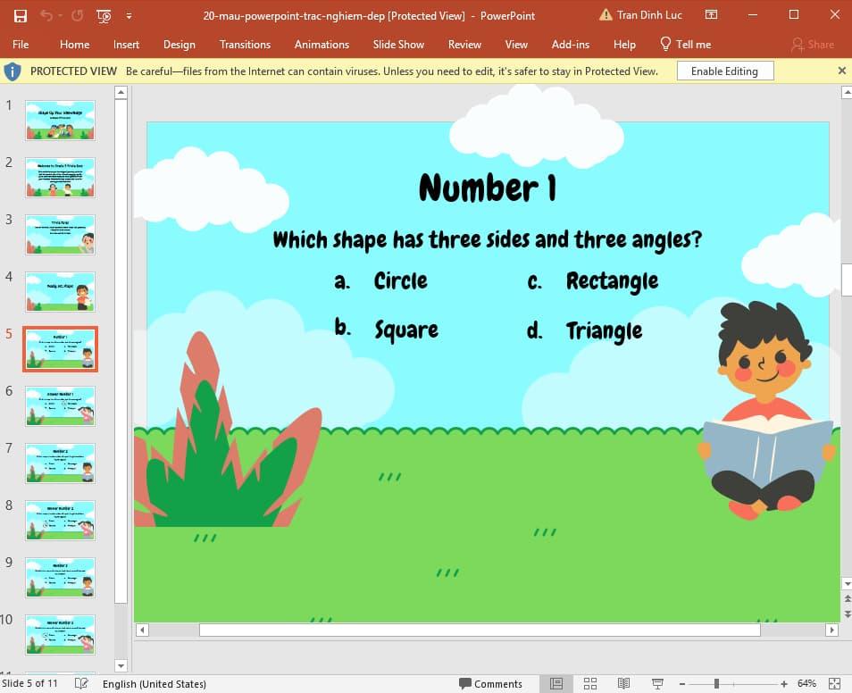 mẫu Powerpoint trắc nghiệm đẹp 20