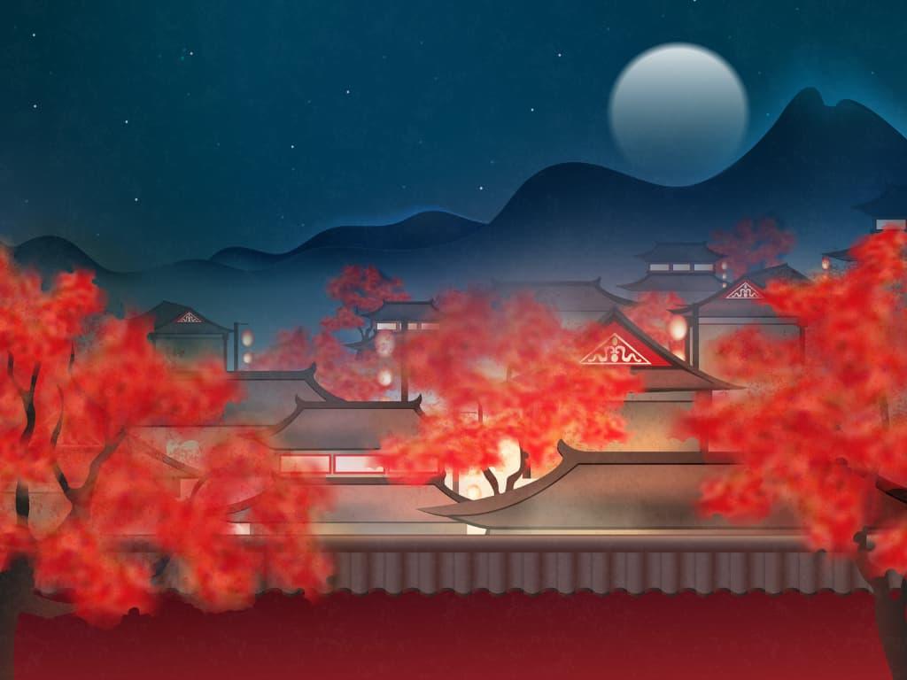 hình nền Powerpoint cổ trang Trung Quốc 4