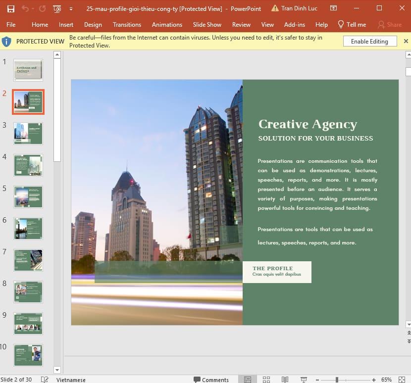 mẫu profile công ty bằng Powerpoint 25