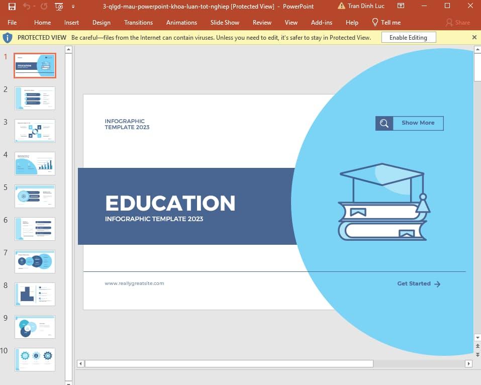 Mẫu Khóa luận tốt nghiệp ngành Quản lý giáo dục 3