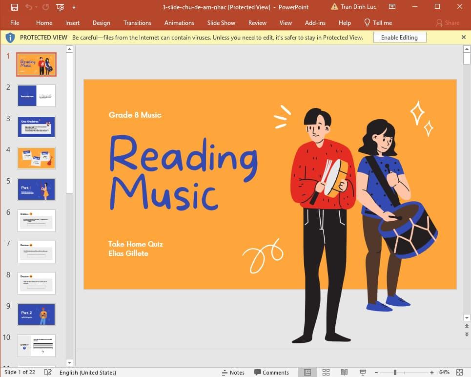 mẫu slide chủ đề âm nhạc 3