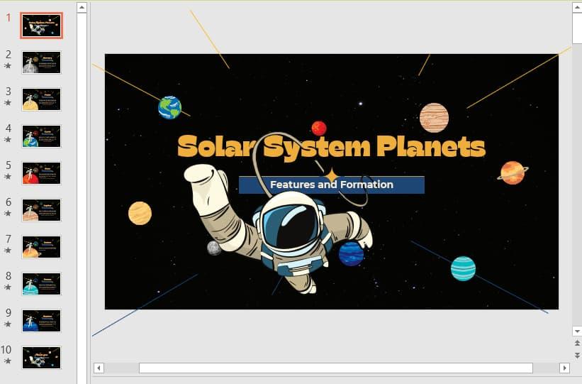 Bộ sưu tập 40+ slide và hình nền Powerpoint vũ trụ huyền bí