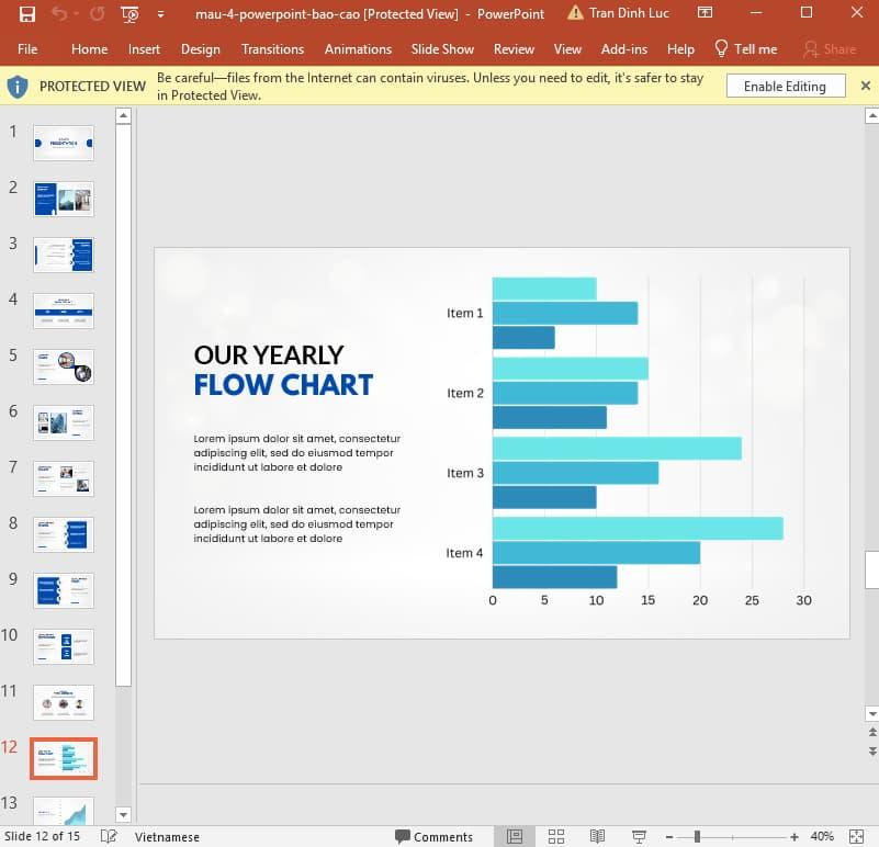 mẫu Powerpoint báo cáo 2