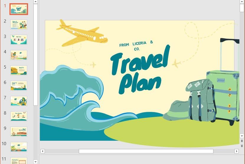 Template Powerpoint dạng tranh vẽ