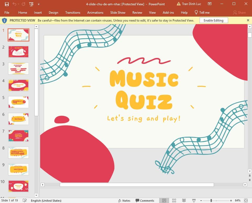 mẫu slide chủ đề âm nhạc 4
