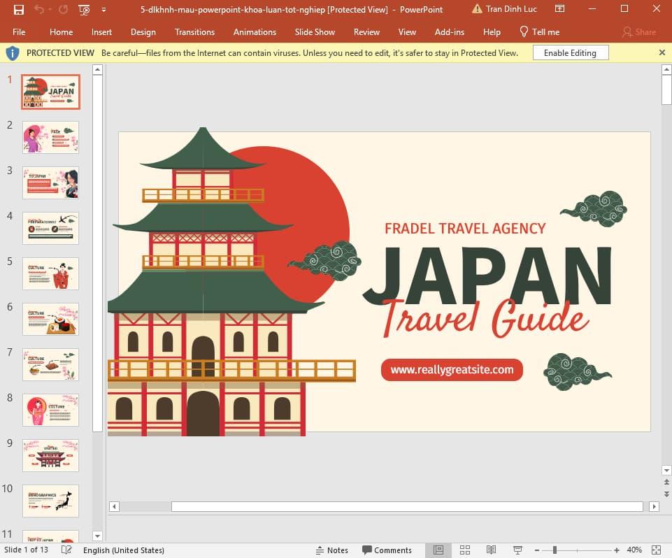 Mẫu Slide KLTN ngành du lịch, khách sạn, nhà hàng 5