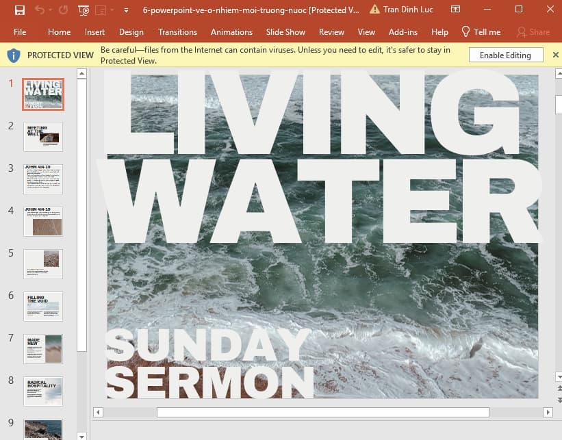 Powerpoint về ô nhiễm môi trường nước 6