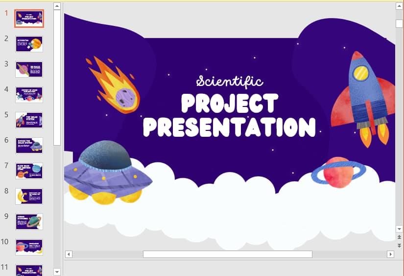 Bộ sưu tập 40+ slide và hình nền Powerpoint vũ trụ huyền bí