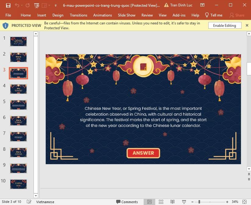 slide Powerpoint cổ trang Trung Quốc 6