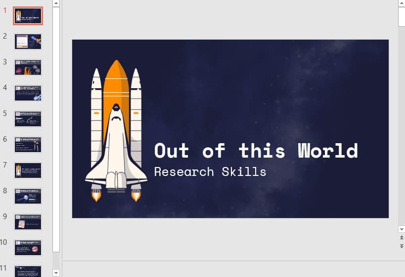 Bộ sưu tập 40+ slide và hình nền Powerpoint vũ trụ huyền bí