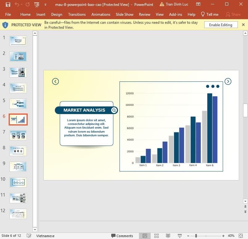 mẫu Powerpoint báo cáo 9