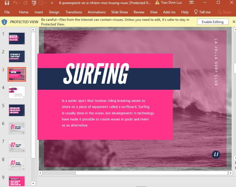 Powerpoint về ô nhiễm môi trường nước 8