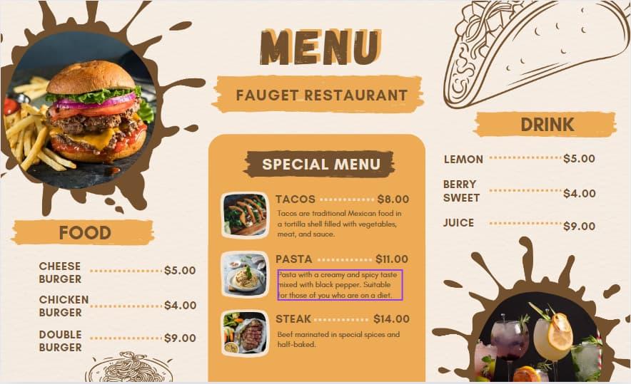 menu bằng powerpoint ngang 7