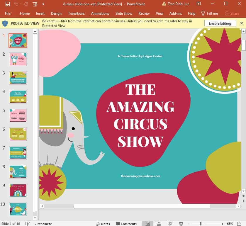 mẫu slide động vật 8